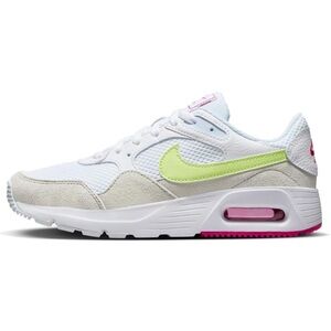 Nike White and Green Sneakers with Air Max Cushioning